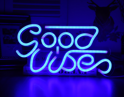 LED Transparent Backboard Neon Light Wall Decor