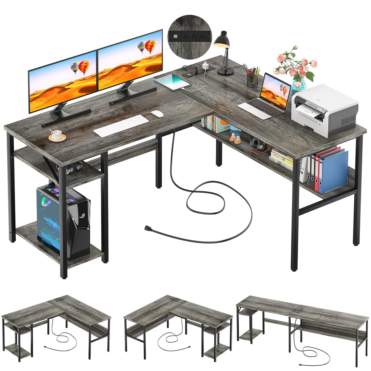 Denova Corner L Gaming Desk