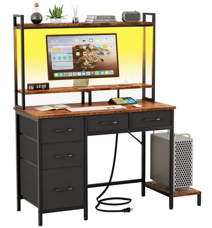 Denova Command Gaming Desk with Hutch